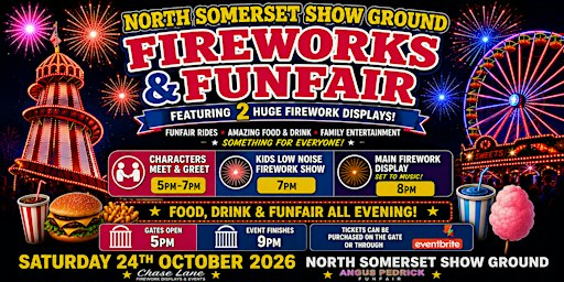 North Somerset Show Ground Fireworks & Funfair 2026