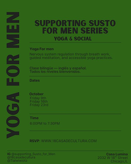 Supporting Susto For Men: Yoga & Social