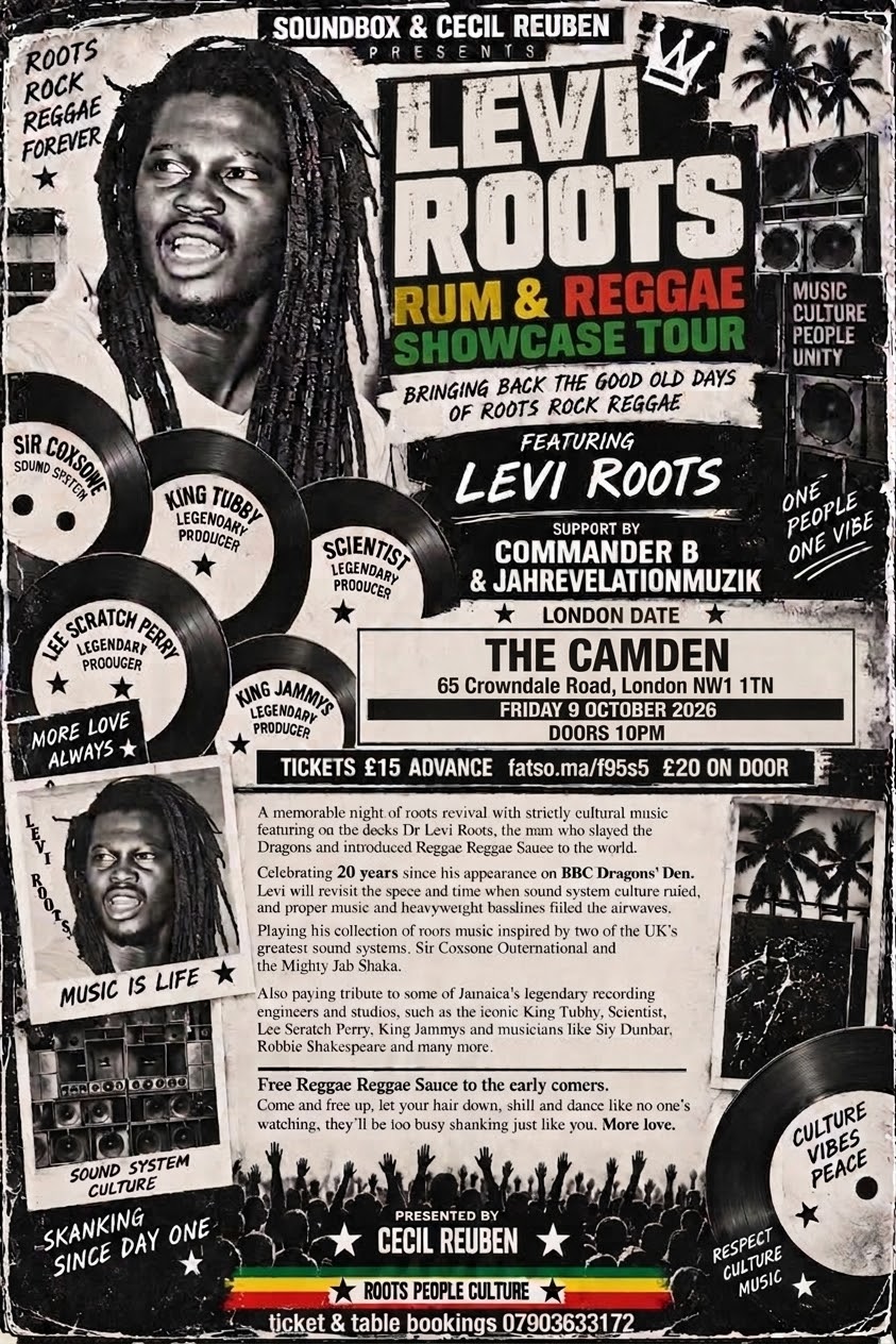 Levi Roots Live - Roots Reggae Night London
