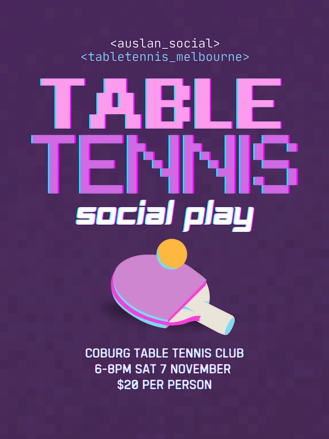 Auslan Table Tennis