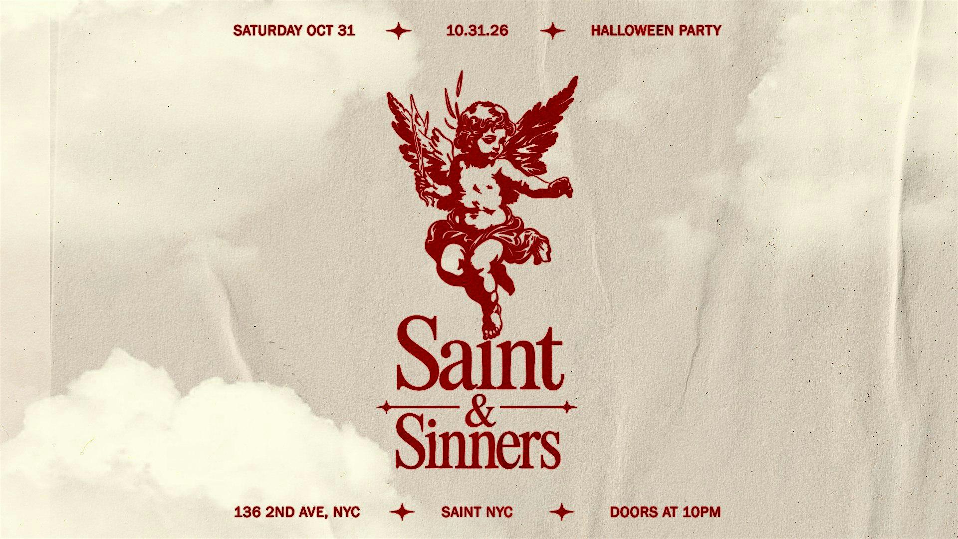 Saint Halloween Party: Saint & Sinners — Oct 31