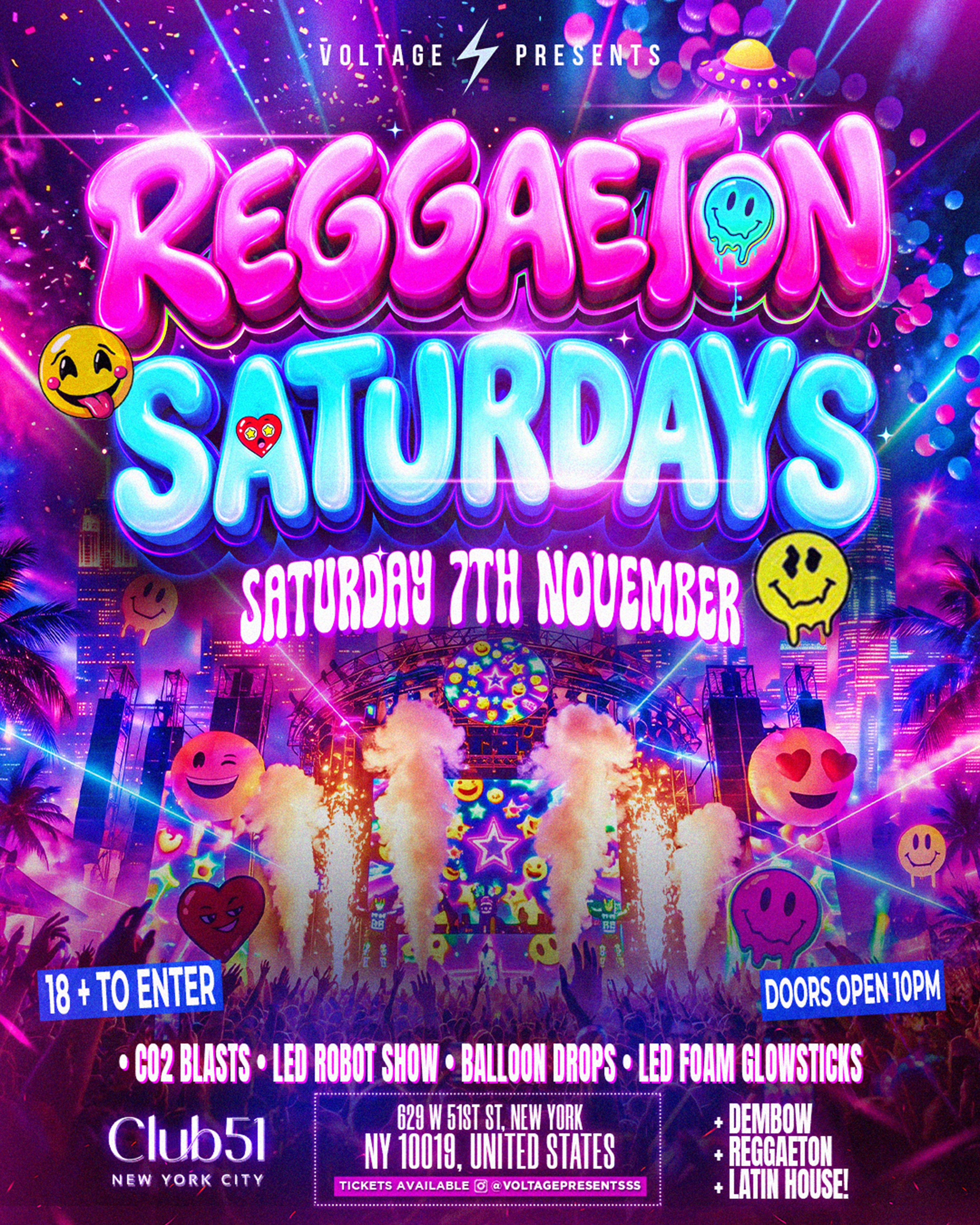 REGGAETON SATURDAYS (18+)
