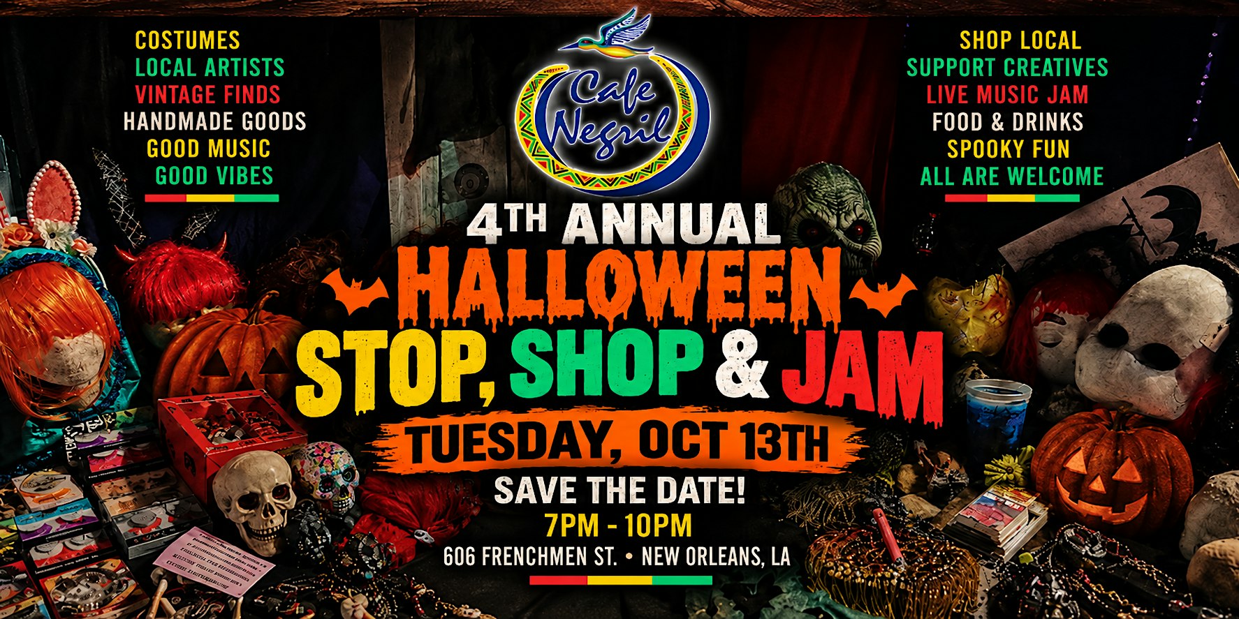 4th Annual Halloween Stop, Shop & Jam!