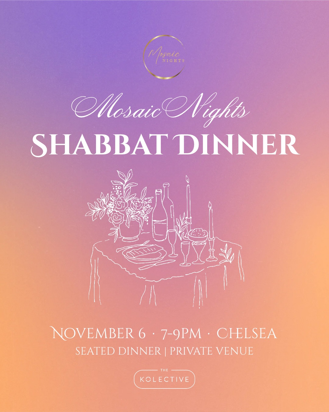Mosaic Nights Shabbat Dinner
