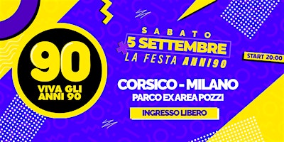 VIVA GLI ANNI 90 | OPEN AIR | INGRESSO GRATUITO
