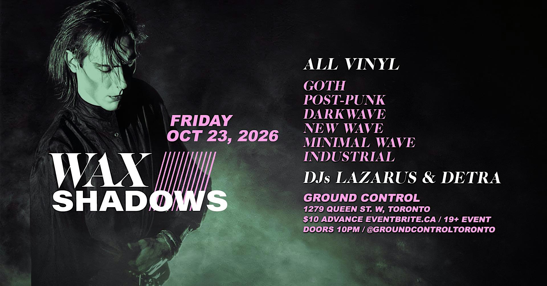 WAX SHADOWS: ALL VINYL Goth/Post-Punk/Darkwave/New Wave/Minimal Wave
