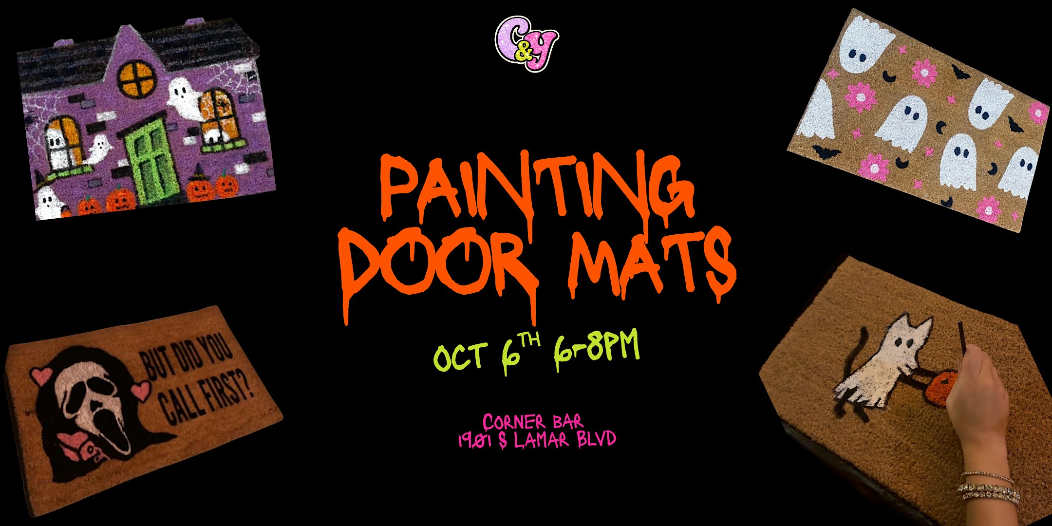Halloween Doormat Painting @ Corner Bar