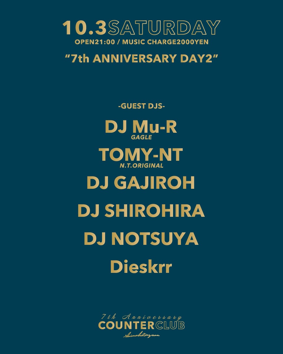 COUNTERCLUB 7TH ANNIVERSARY DAY2