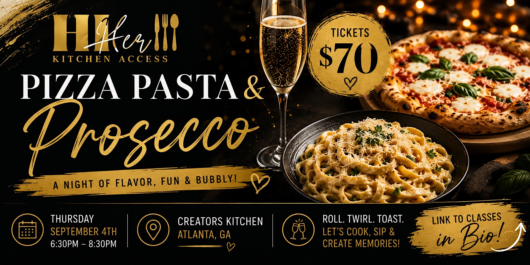 Pizza, Pasta and Prosecco