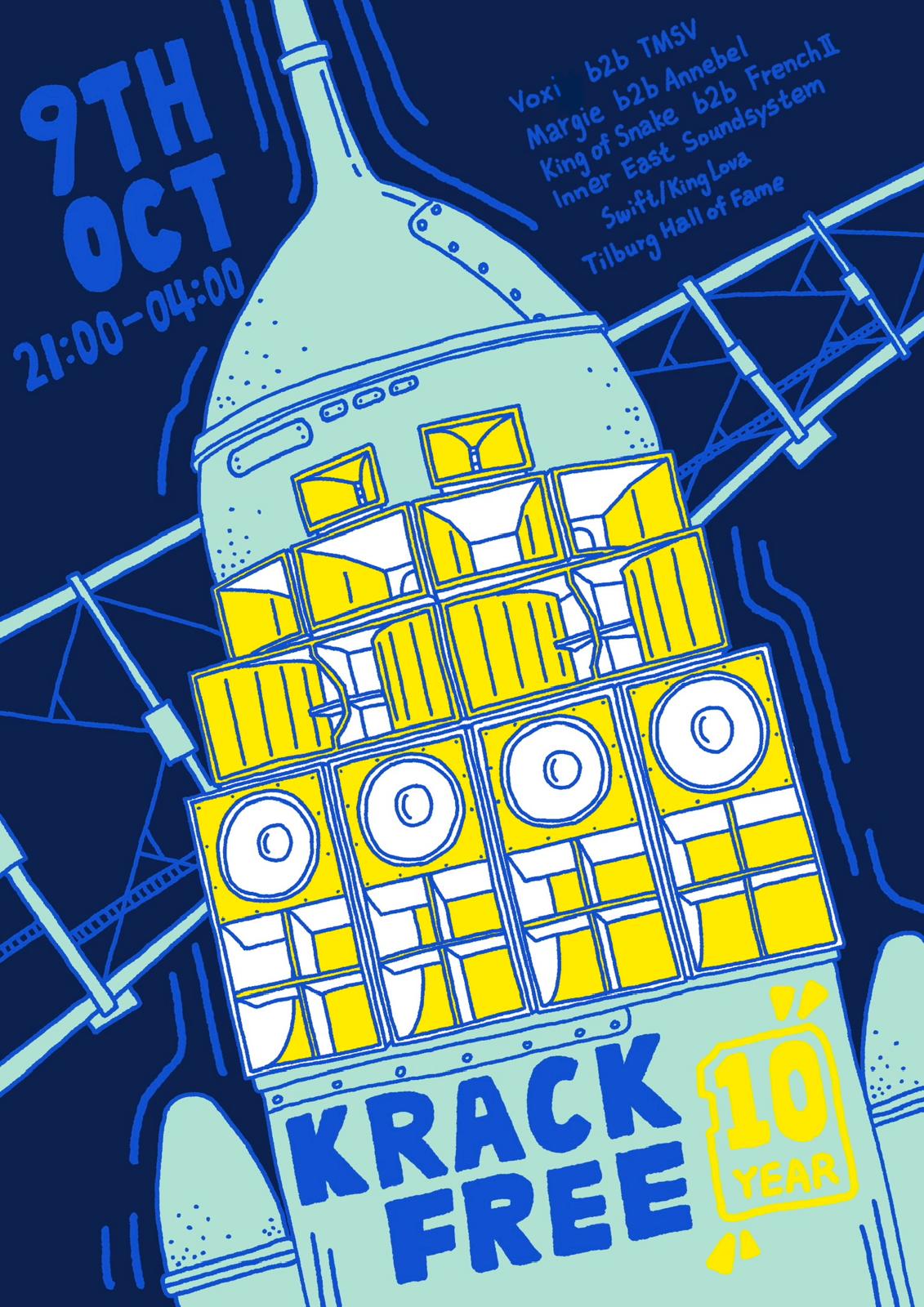 Krackfree Soundsystem 10year Anniversary Event - Tilburg