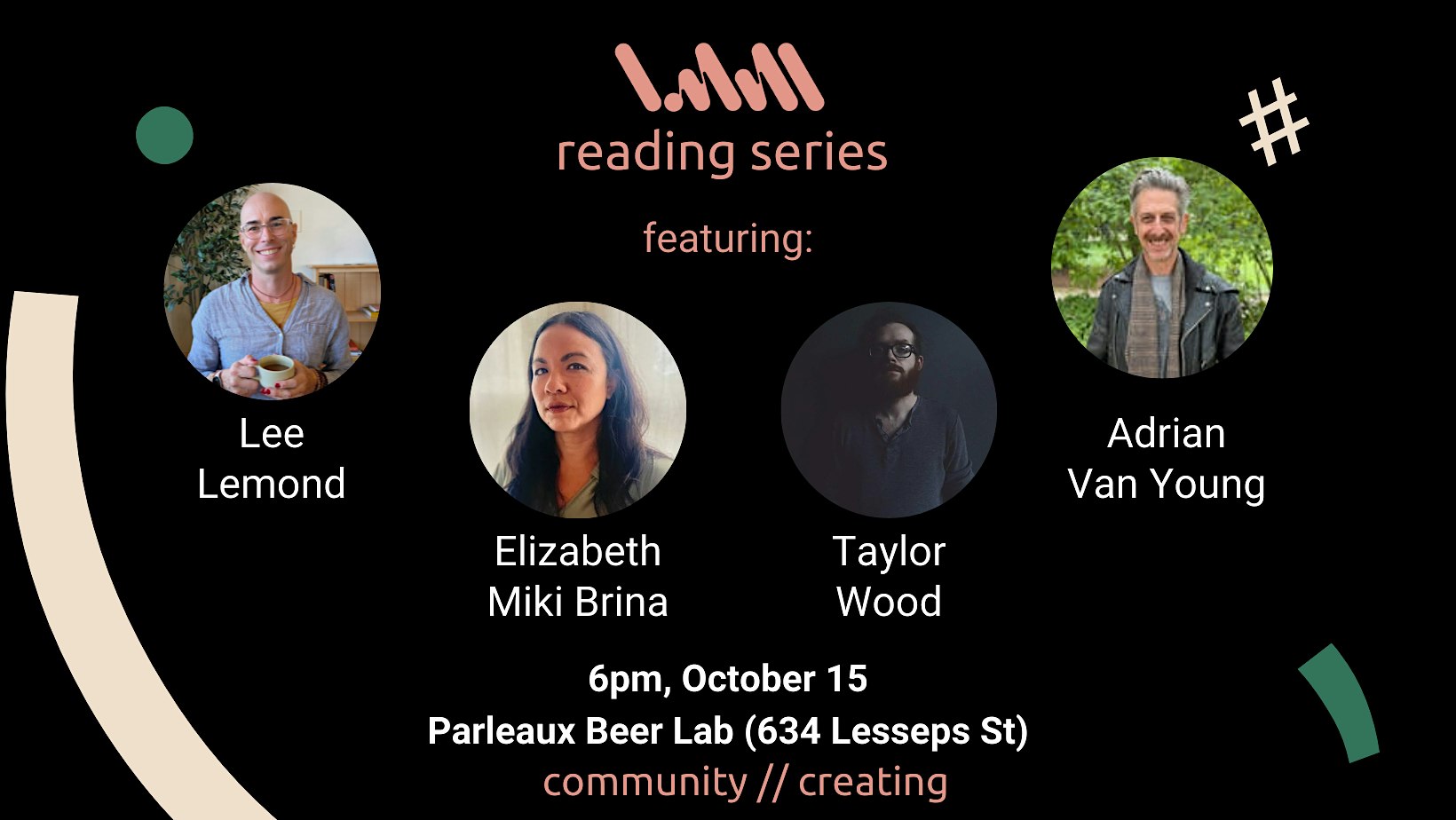 LMNL Presents an Evening with Four Writers and Authors at Parleaux Beer Lab