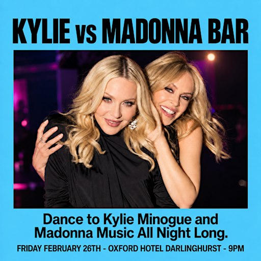 KYLIE vs MADONNA Bar Sydney