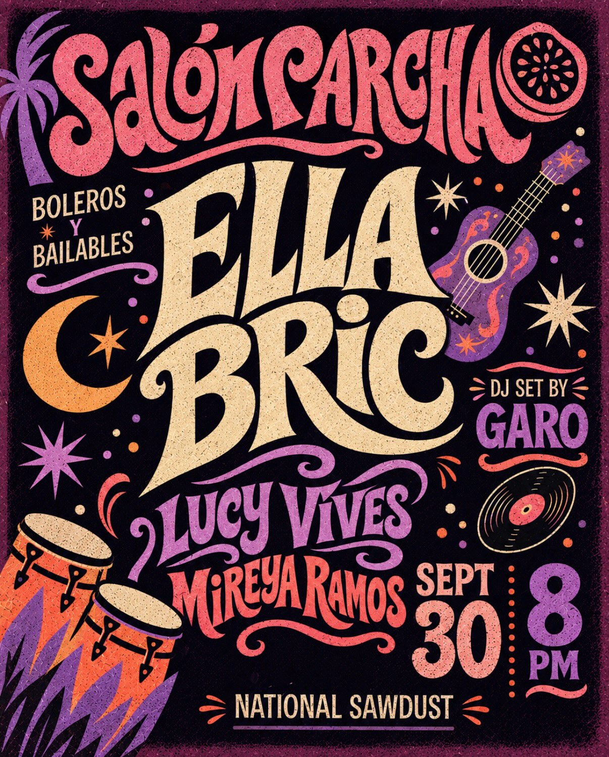 Salón Parcha: Boleros y Bailables with Ella Bric, Lucy Vives & Mireya Ramos