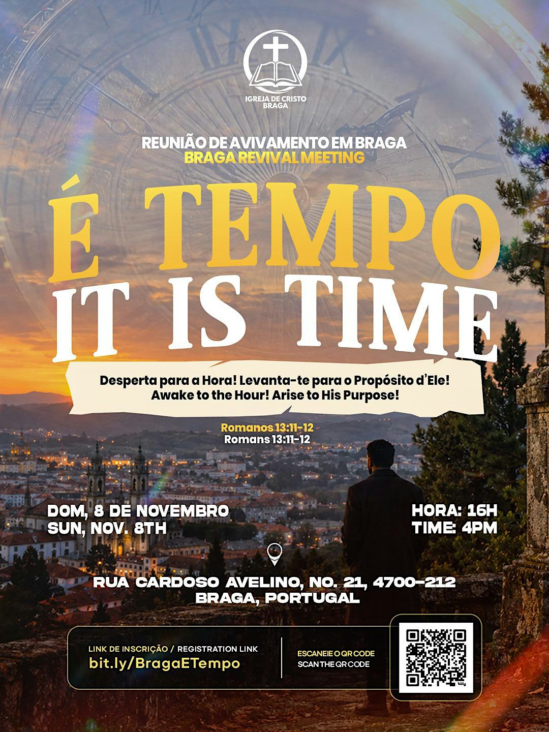 Reunião de Avivamento em Braga: É Tempo!