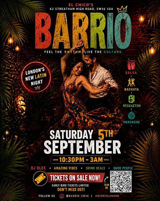 Barrio Launch Night | Latin Party | Streatham Hill