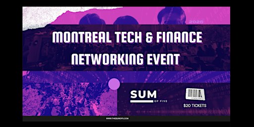 Montreal AI, Tech & Finance Networking Event