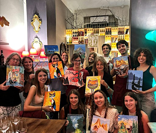 Arte e Vino in Vineria Cardenzia / Art and Wine – Paint and Sip Milano