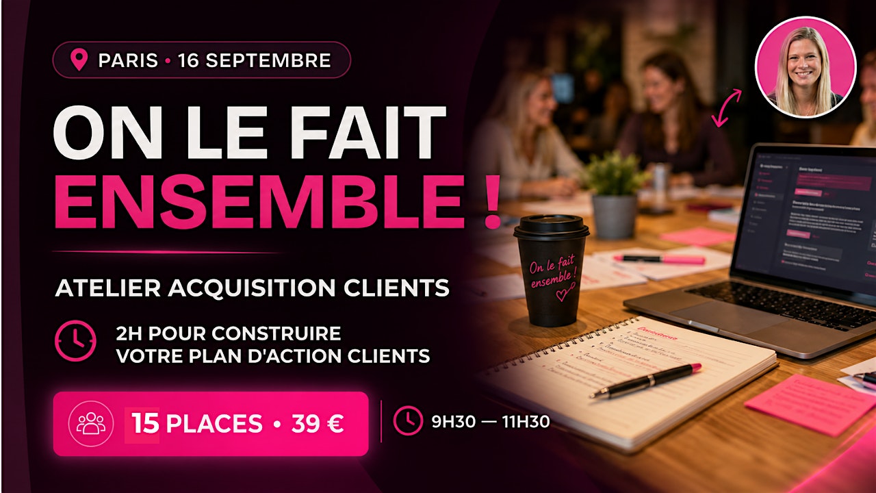 On le fait ensemble ! Atelier Acquisition Clients