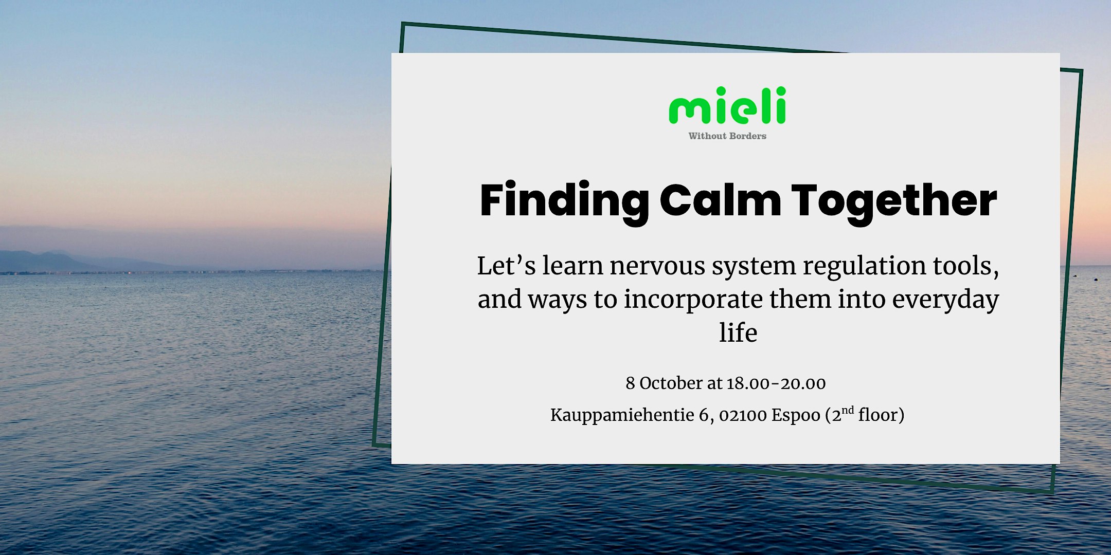 Finding Calm Together