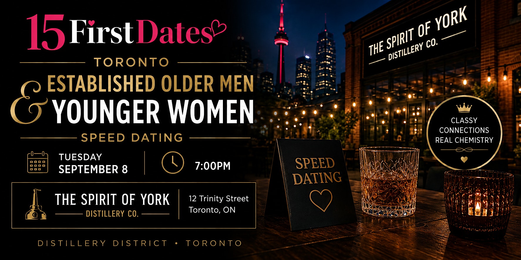 Toronto Established Older Men & Younger Women Speed Dating