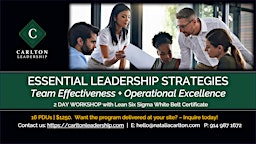 Master Essential Leadership Strategies | November 19 - 20