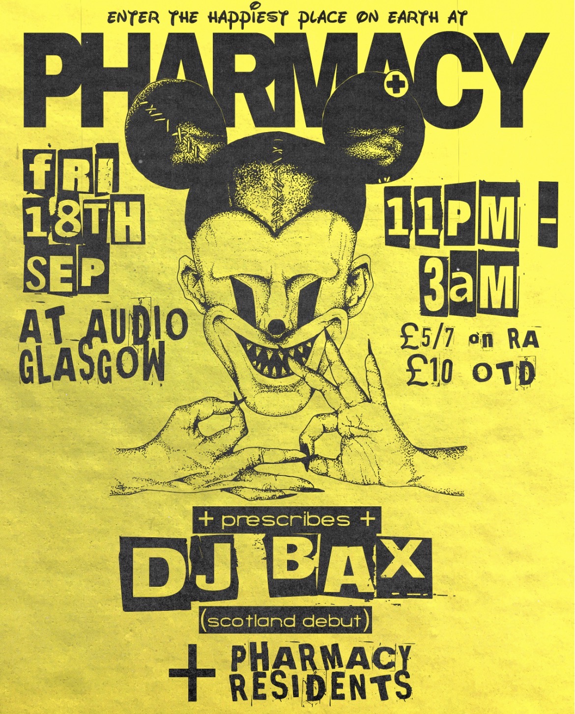 Pharmacy prescribes DJ BAX (sold out) (limited tickets OTD)
