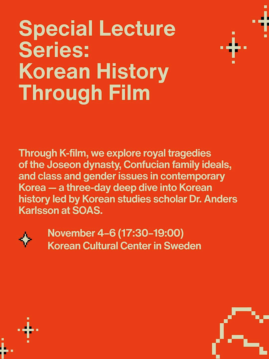Special Lecture Series: Korean History Through Film