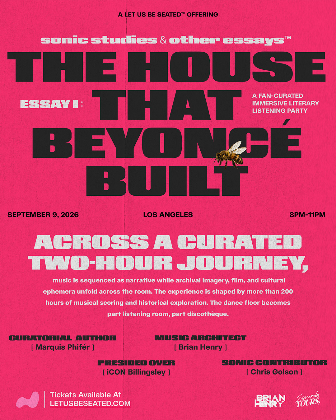 Sonic Studies & Other Essays™ |
The House That Beyoncé Built