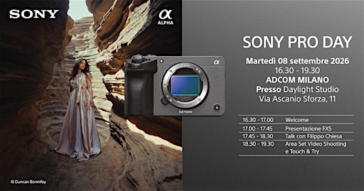 Sony Pro Day - Presentazione nuova FX5