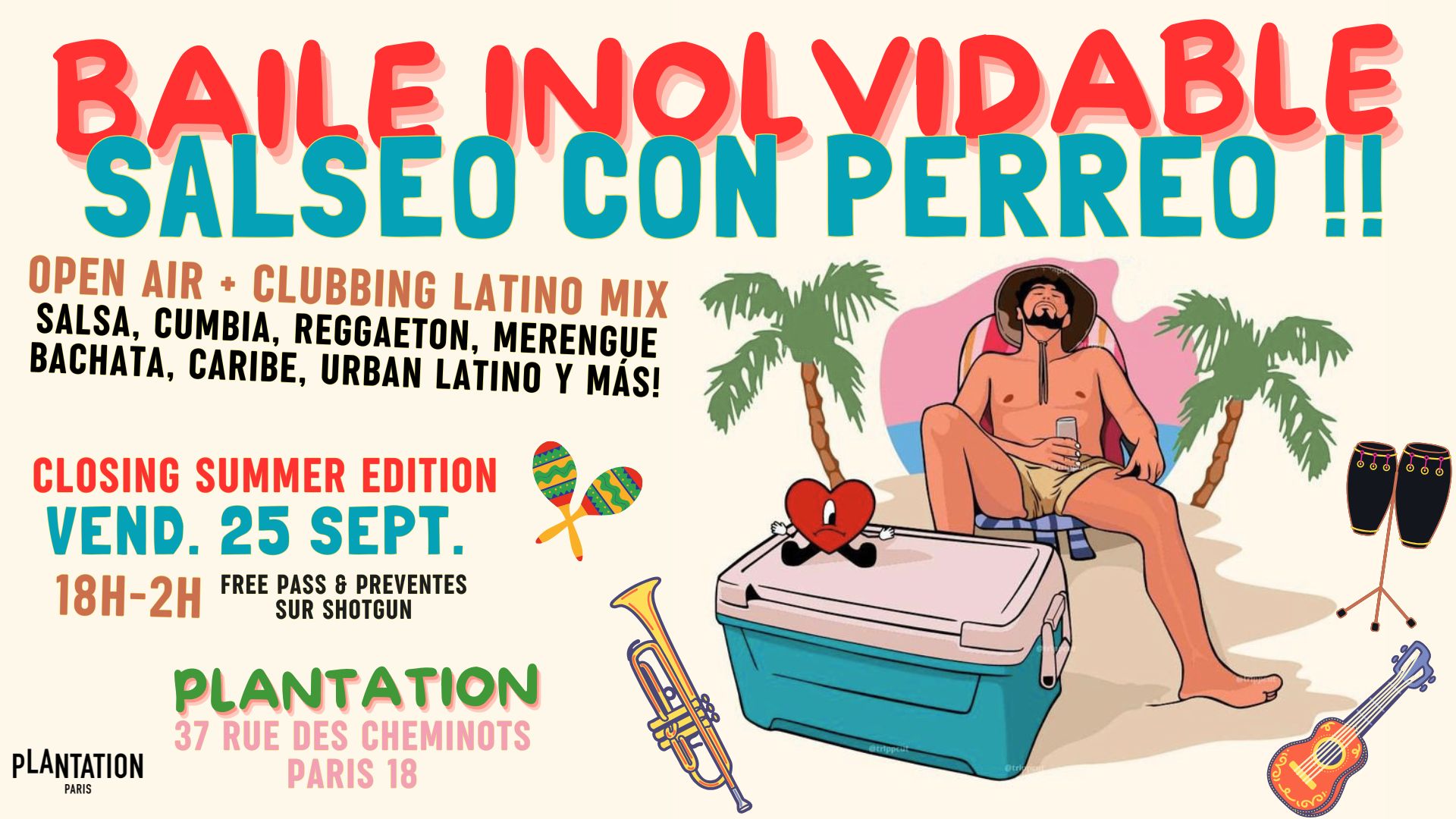 BAILE INOLVIDABLE - Soirée Latino Mix Salseo con Perreo 