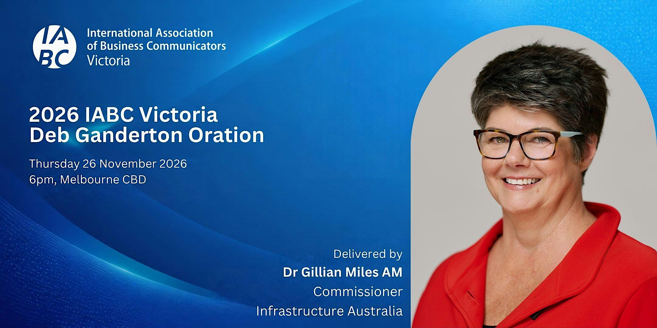 2026 IABC Victoria Deb Ganderton Oration