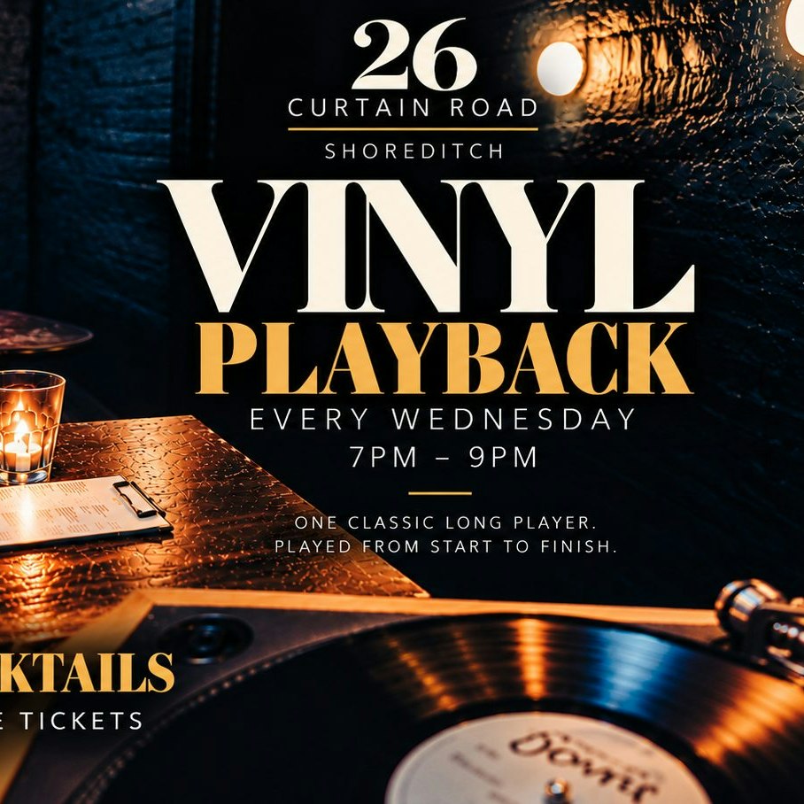 Weds Vinyl LP playback & cocktails sessions-Massive Attack- Blue Lines