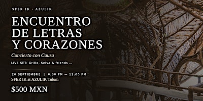 Encuentro de Letras y Corazones - Concierto Con Causa