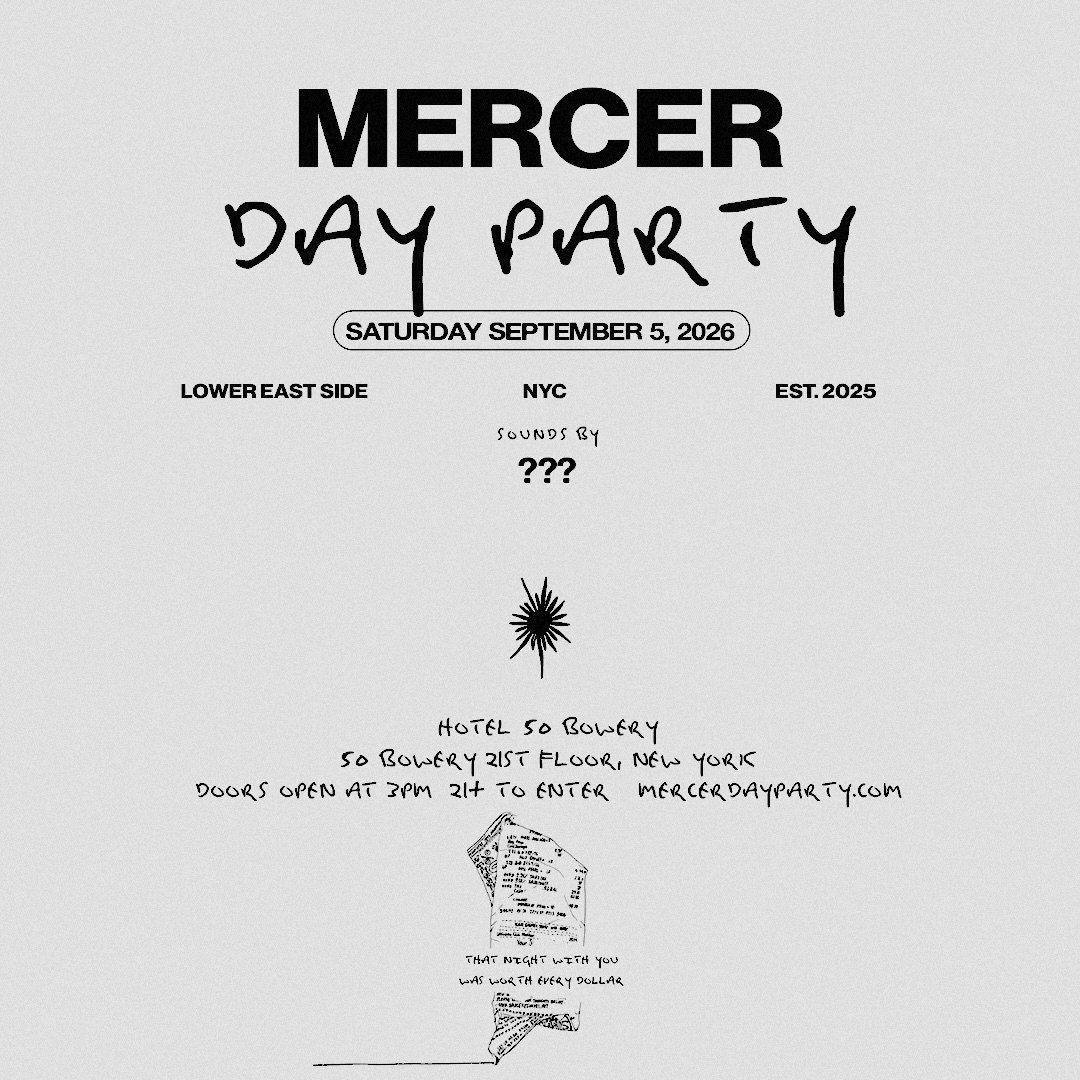 MERCER DAY PARTY - September 5