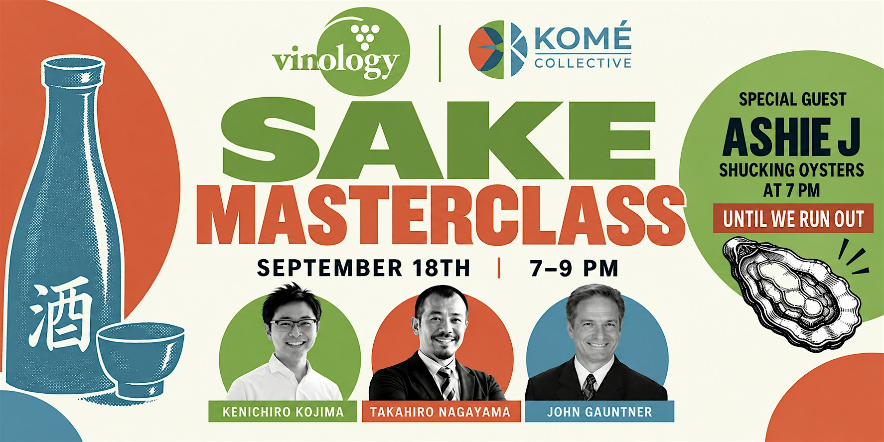 Sake Masterclass with World Renown Sake Educator, John Gauntner