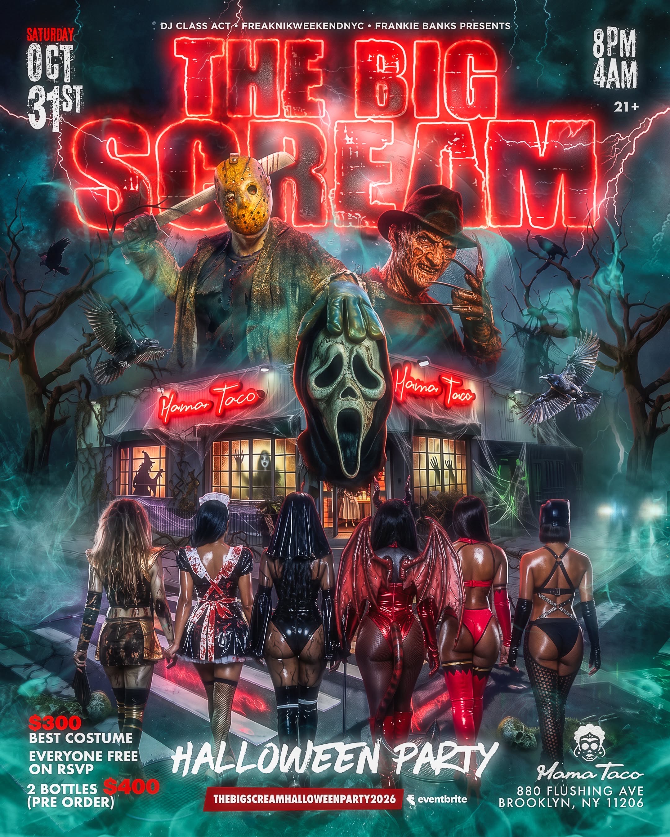 “THE BIG SCREAM” Halloween Costume Party (Sat) October 31st