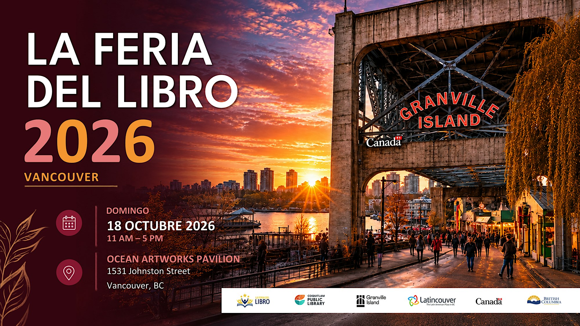 Feria del Libro en Vancouver 2026  | Vancouver Book Fair