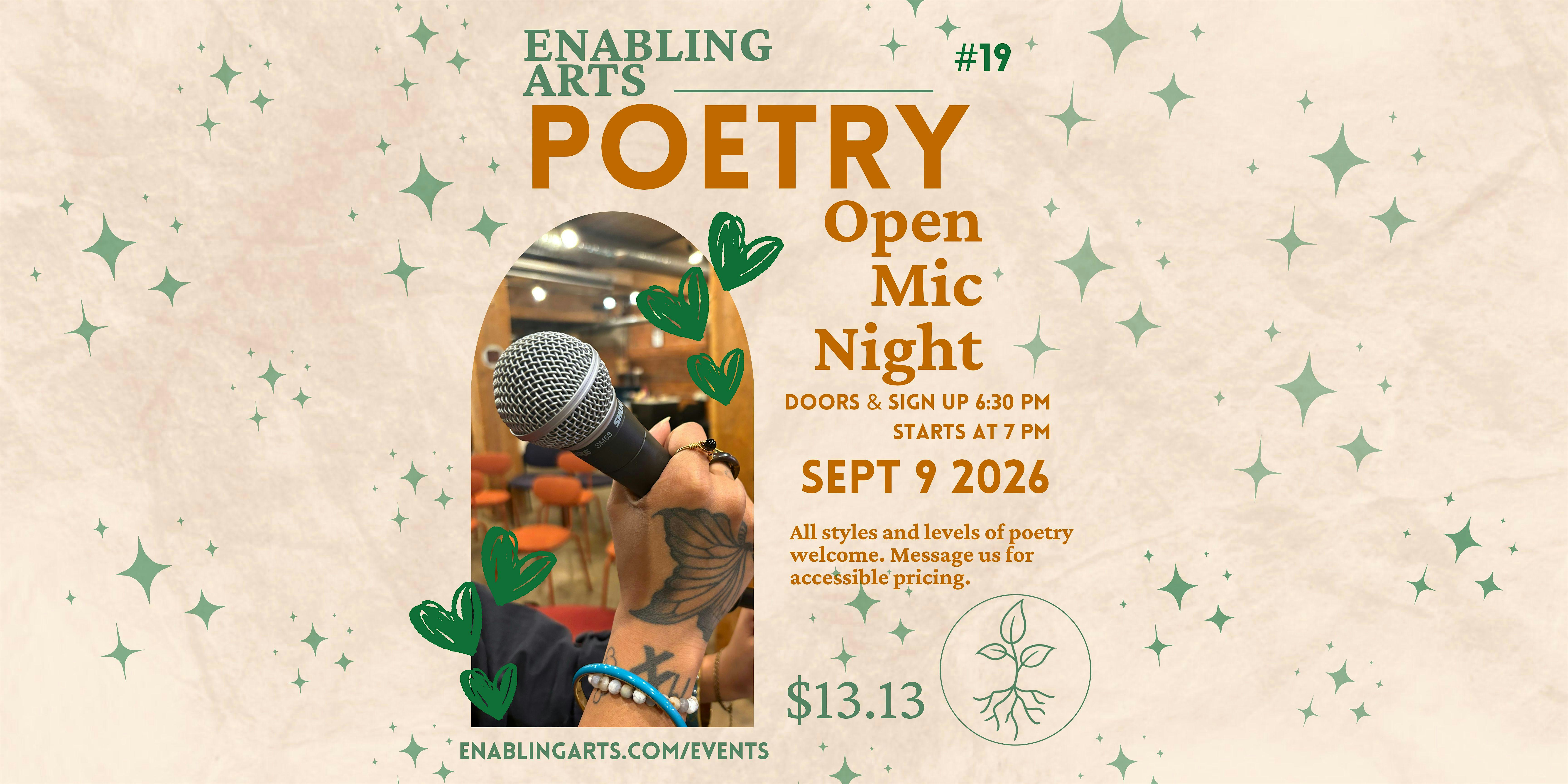 Enabling Arts' Poetry Open Mic