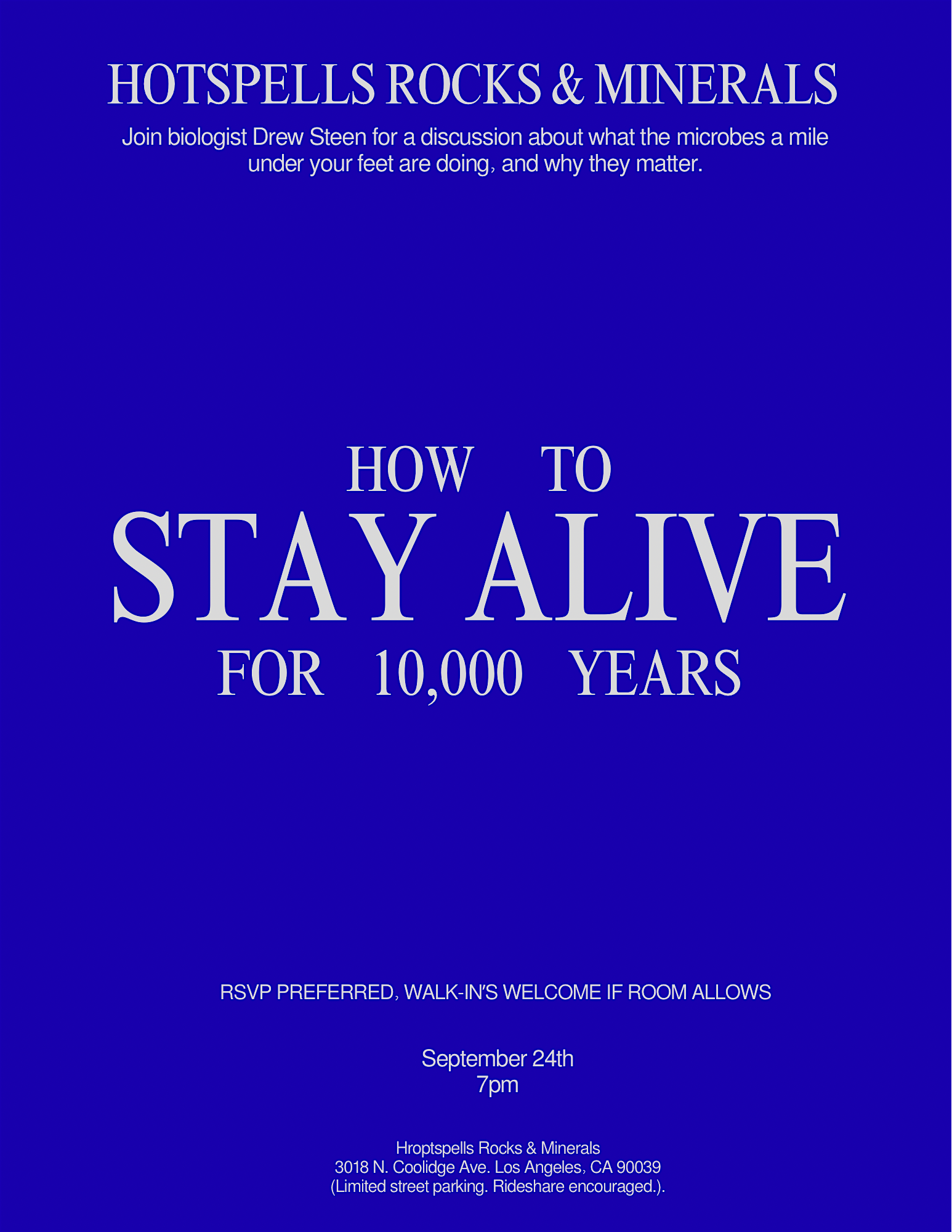 How to stay alive for 10,000 years.