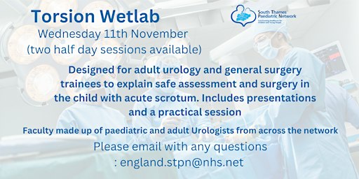 STPN Torsion Wetlab 11th November 2026