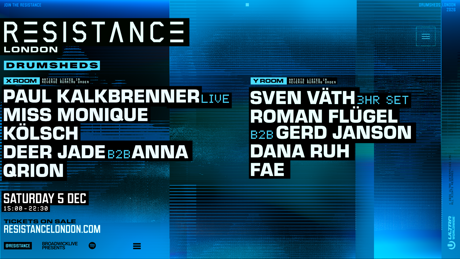 Resistance with Paul Kalkbrenner, Miss Monique, Kölsch and many more 