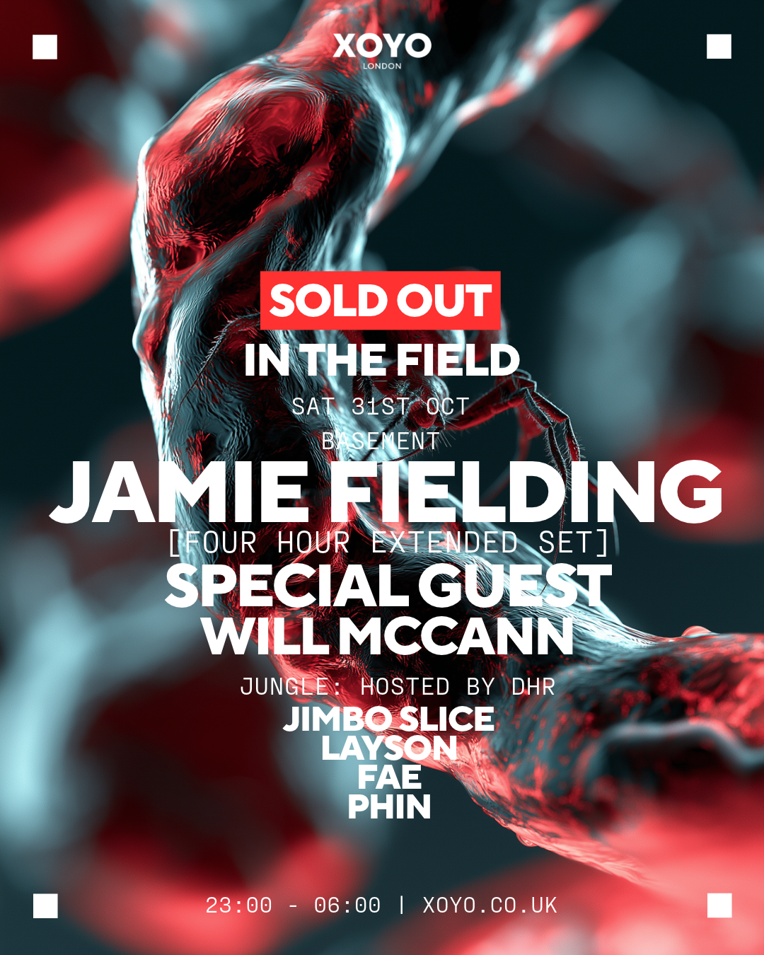 XOYO Halloween: In The Field with Jamie Fielding [SOLD OUT]