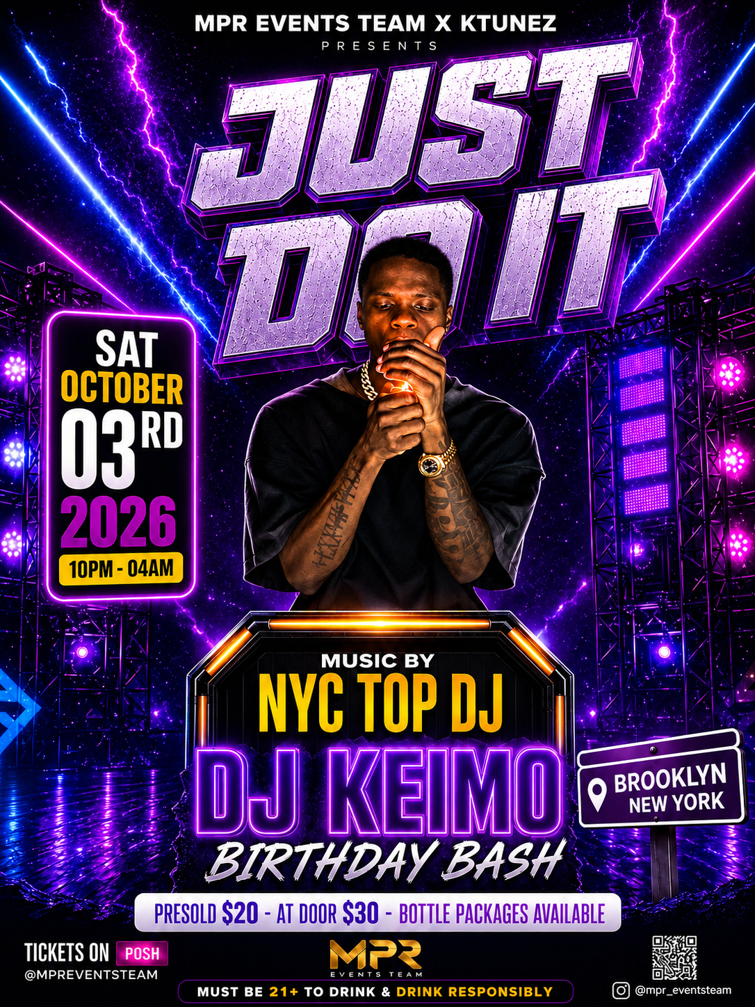 🔥JUST DO IT🔥DJ KEIMO BIRTHDAY BASH 💨®️