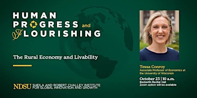 Challey Institute Human Progress & Flourishing Workshop - Tessa Conroy