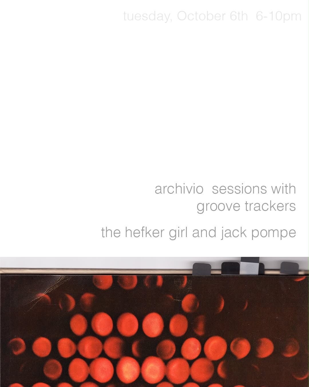 Groove Tracker Archivio Sessions: The Hefker Girl & Jack Pompe