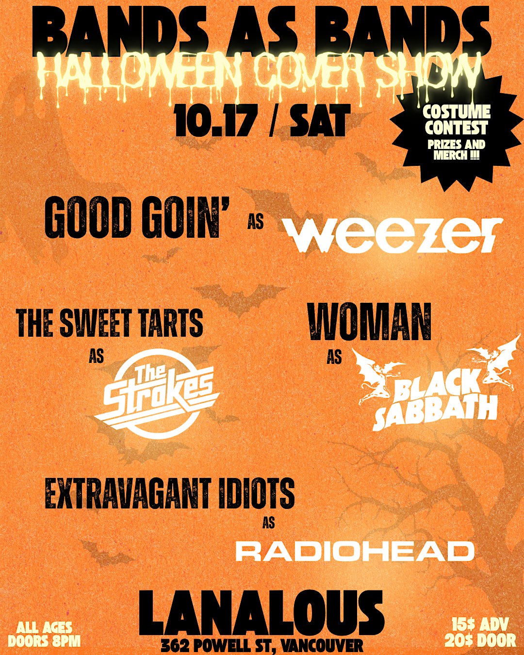 Bands As Bands - Halloween Cover Show [Good Goin & Friends]