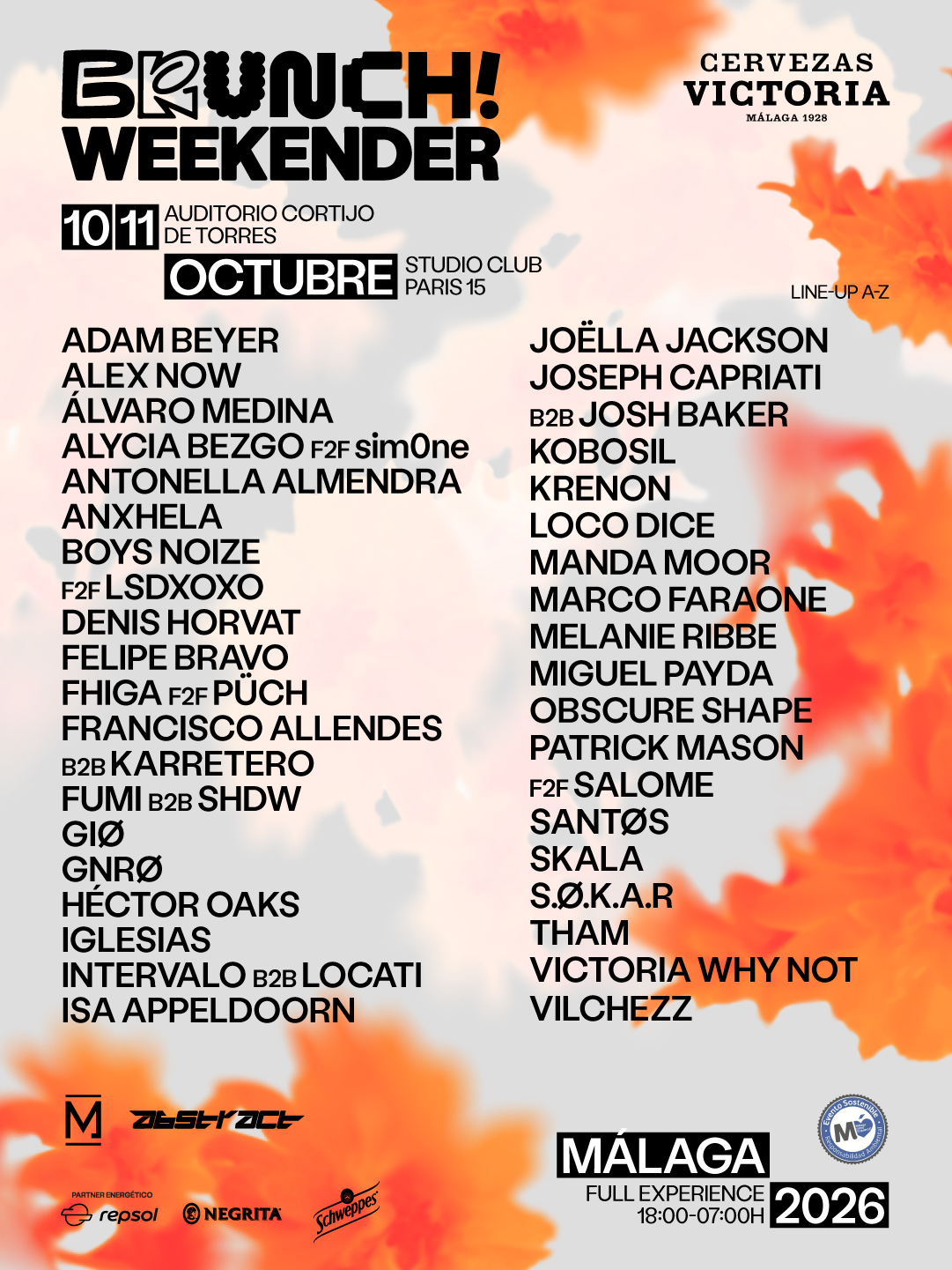 Brunch Electronik Malaga WEEKENDER 10/11OCTUBRE 2026