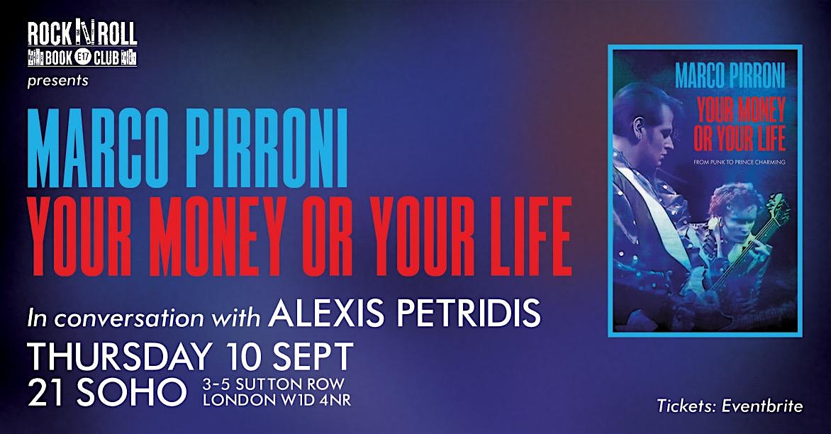 MARCO PIRRONI - YOUR MONEY OR YOUR LIFE BOOK LAUNCH
