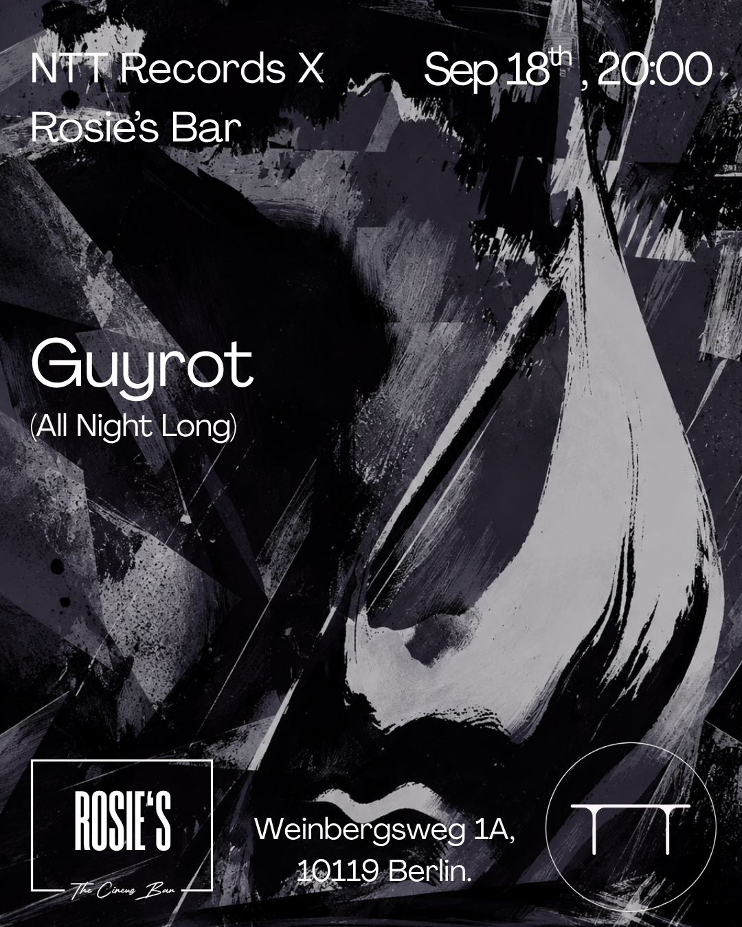 !FREE ENTRY! Rosie's Bar presents: NTT Records X Rosie's Bar - Guyrot (All Night Long)