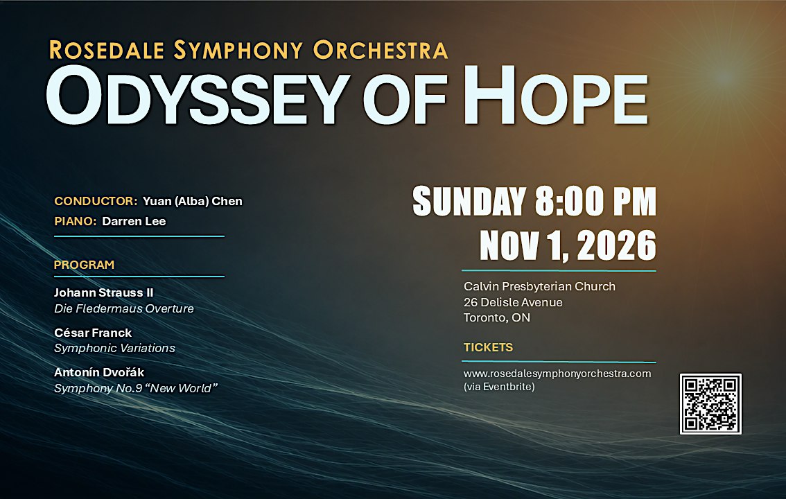 Rosedale Symphony Orchestra (RSO) presents: Odyssey of Hope